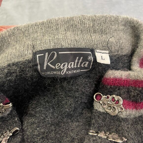 Vintage Nordic Regatta Mens Wool Sweater Large Fishermancore Cabincore Cozycore - Picture 5 of 13